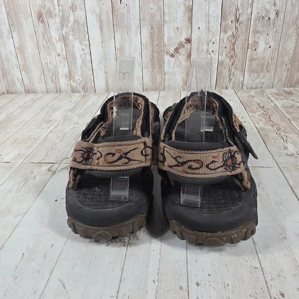 Teva Mens Scorpion Print Sport Sandals Tan Black Hiking Water Shoes Strappy